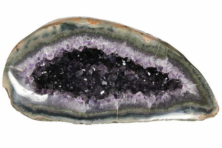 Wide, Purple Amethyst Geode - Uruguay #128076
